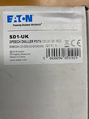 £112.99 • Buy Eaton, SD1-UK, 8 Character Starburst LCD Display Speech Dialler