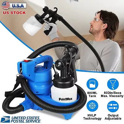 800ML HVLP Paint Sprayer Machine Handheld 650W Electric Spray Gun Painting Tool • $41.59