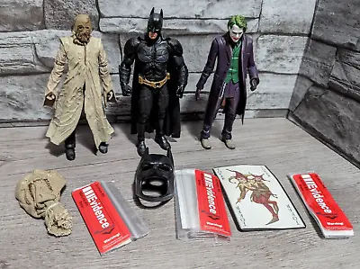 $44.95 • Buy The Dark Knight Movie Masters 6  Figure Lot Batman Joker Scarecrow DC Mattel