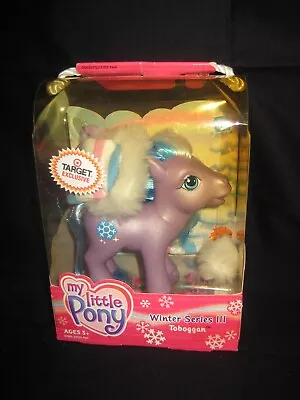 My Little Pony Tobaggan Winter Series Lll 2005 NIB Snowflake Knit Hat Brush • $22.04