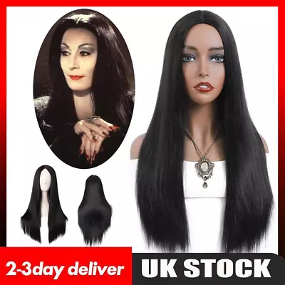 Long Straight Wig With Bangs Synthetic Hair Wig For Women Wigs Cosplay Prom Wig • £8.96