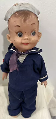 1950's - Effanbee Mickey Doll - All American Boy - Vintage Navy Seaman Sailor • $55