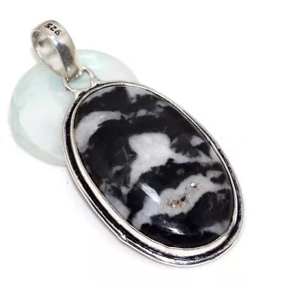 White Buffalo Turquoise 925 Silver Plated Pendant 2.1  Best Gift For Women AU M4 • $6.49