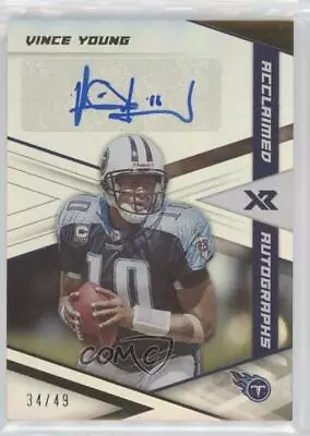 2021 Panini XR Acclaimed Auto /49 Vince Young #ACA-VYO Auto • $26.99