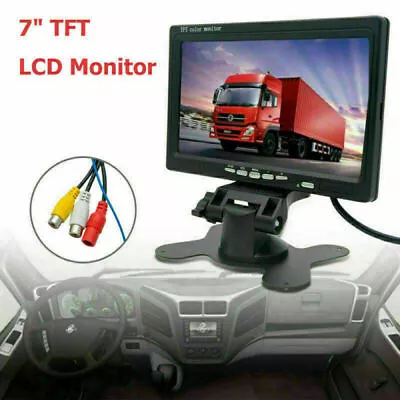 7  Car Rear View Monitor HD Screen For Van Car Parking Camera Reversing Cam • £19.99
