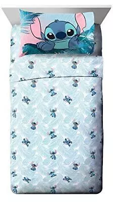 Jay Franco Disney Lilo & Stitch Floral Fun Queen Sheet Set - 4 Piece Set Super • $39.09