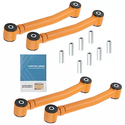 4x Front Lower Heavy Duty Adjustable Control Arms Set For Jeep Wrangler TJ 97-06 • $272.28