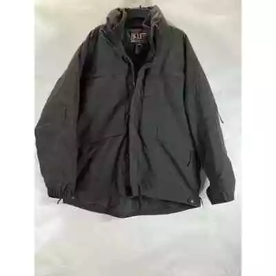 5.11 TACTICAL SERIES Men's Black 3-IN-1 Packable Hood Parka Jacket SZ XL • $150