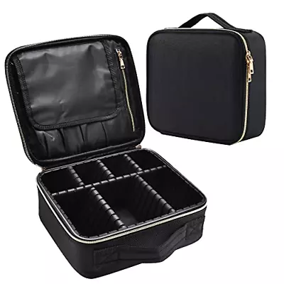 Joligrace Makeup Bag Cosmetic Case Vanity Travel Beauty Box Make Up Train Case • £16.38