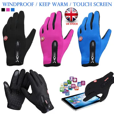 £7.99 • Buy Windproof Winter Warm Thermal Gloves For Skiing Skating Snowboarding Shoveling