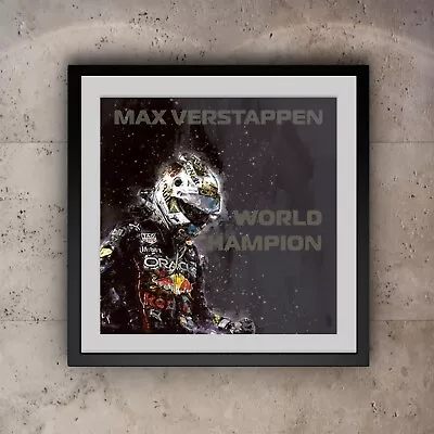 Max Verstappen World Champion Poster | Formula 1 | Red Bull F1 | Wall Art Print • £9.99