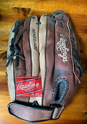 Rawlings Renegade 14  Leather Slow Pitch Softball Glove R140R • $20