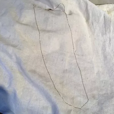 10k Gossimer Yellow Gold Chain 21+  .2 Grams End Needs Repair Parts Are There • $36.99