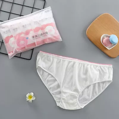 £2.51 • Buy Women Disposable Cotton Brief Panties Knicker Ladies Underwear Underpants
