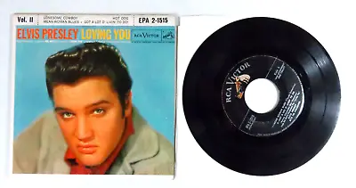 Elvis Presley - Loving You Vol. II - 1957 RCA - EPA 2-1515 - EP 45 RPM 4 Songs • $13.50