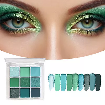 Avocado Green Eyeshadow Palette Matte 9 Colors Pigmented Eye Shadow • $8.64