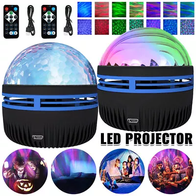 2 In1 Northern Lights Ocean Wave Star Galaxy Projector Light LED Projection Lamp • £5.49