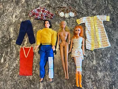 Vintage Barbie Dolls Lot 1960’s-70’s  & Clothes Dressed Dolls • $44.99