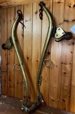 Hames Harness Horse Yoke Collar Pony Equestrian Vintage Solid Brass • £74