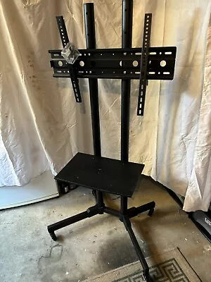 Mobile TV Stand On Wheels For 32-70in LCD LED Flat TVs Height Adjustble • £35
