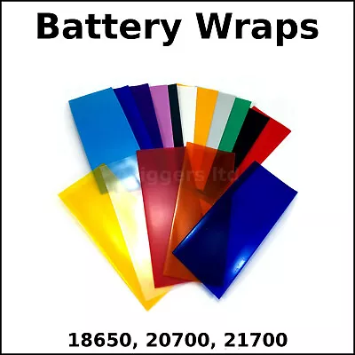 £2.45 • Buy   Battery Wraps 18650,20700,21700 Heat Shrink - Pre-Cut To Size - 4 Per Pack