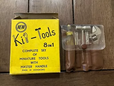 Vintage Mini Kit-Tools 8 In 1 Complete Set Of Miniature Tools No. 14 Hong Kong • $9.99