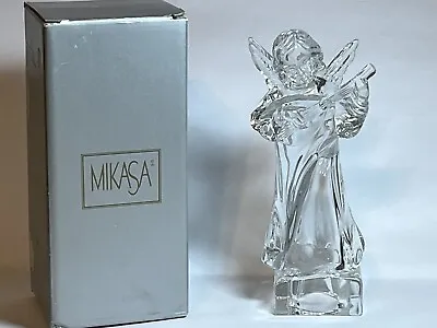 Mikasa ~Angelic Mandolin Figurine~ Leaded Crystal Herald Collection 7 1/2” New • $20