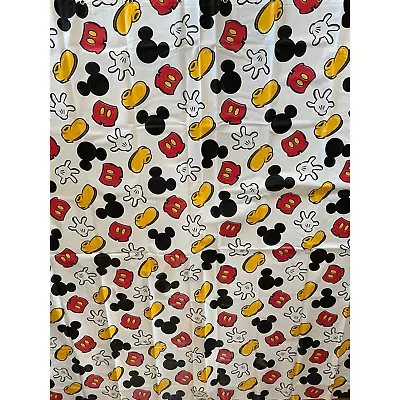 Original Disney Parks Mickey Mouse Anime Art Cartoon Shower Curtain 72 X 72 • $30