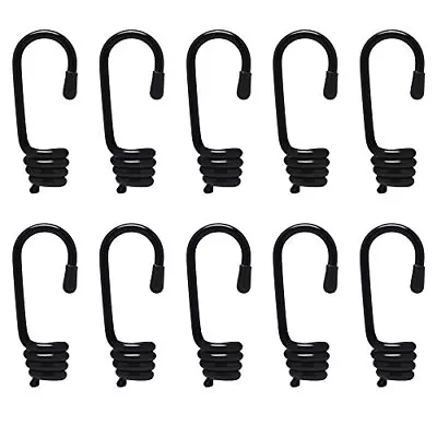 10Pcs Spiral Metal Shock Rope Hooks Bungee Shock Cord Hooks End For Elastic Rope • $13.50