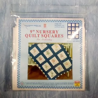 Jack Dempsey Needle Art 9in Nursery Quilt Squares Kit - #16 Boys • $15