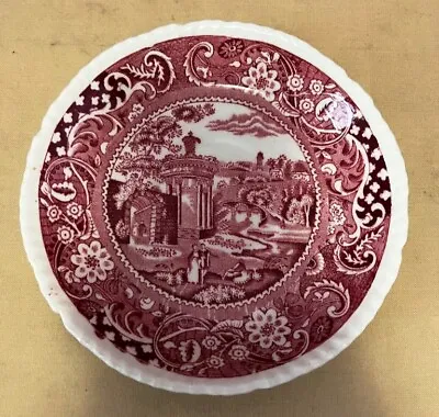 Vtg WR Midwinter LANDSCAPE Red 5.5  Bread & Butter Plate Made In England • $9.80