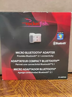 Rocketfish RF-MRBTAD Black Portable Micro Bluetooth 2.1 USB Adapter • $6