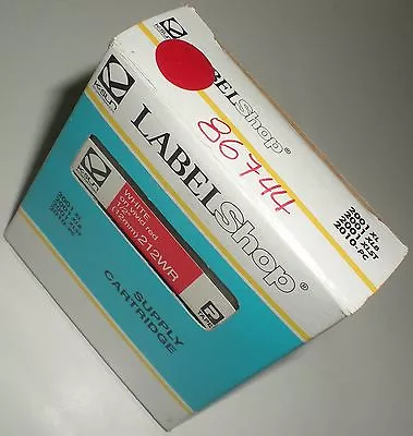 K-sun Label Shop 212wr White On Red 1/2  12mm Tape 2010 Pc 2001 Xl Xlb Xlst New • $14.99