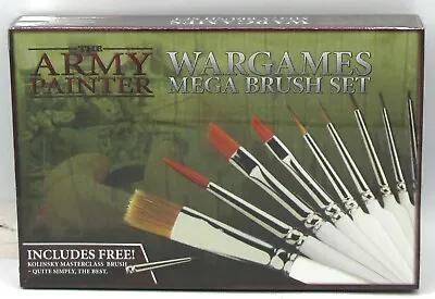 Army Painter ST5113 Wargames Mega Brush Set (Starter Set) Miniature Painting • $81.99
