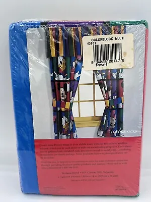 Disney Mickey Mouse Curtain Valance 80”x 14” RARE New Sealed! Multi Color READ • £28.90