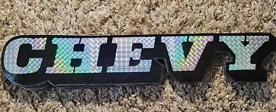 Vintage 1970s Chevy Logo Decal Bumper Sticker Prism Prismatic Chevrolet 14 ×2.5  • $10.99