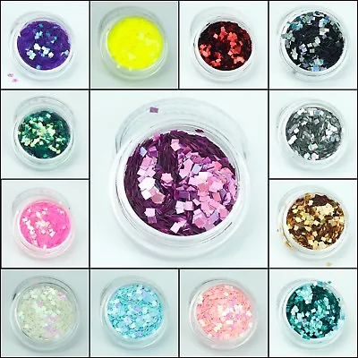 Chunky Square Glitter Pot Festival Dance Clubbing Make Up Eye Face Body Cosmetic • £2.55