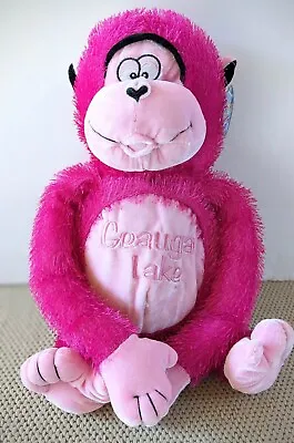 Vintage Geauga Lake Amusement Park Aurora OH Pink Monkey Plush Stuffed Animal  • $39.99