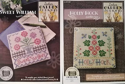 5x Cross Stitch CHART: LADIES GARDEN JOURNAL/Sweet Bags/Purse -ZW8 • $0.99