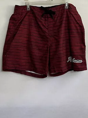 T-11 Men’s American Crown NWOT Red & Black Lined Swim Shorts Size XL • $18