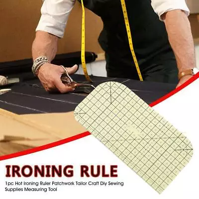 Hot Ironing Ruler Patchwork Tailor Craft Diy Sewing Supplies Measuring Tool Rule • £3.99