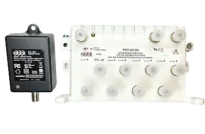 9-PORT DISTRIBUTION SPLITTER PCT-VC-9U CATV RF Antenna Amplified HDTV • $25