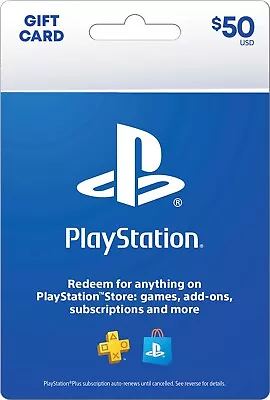 $50 PlayStation Store USD Card - PS PSN US Store PS4 PS5 • $45