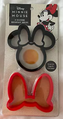 Disney Minnie Mouse 2 Silicone Molds New In Package Breakfast Eggs Pancakes • $8.99