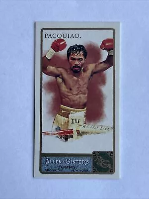 MANNY PACQUIAO 2011 Topps Allen And Ginter MINI A&G BACK RC CHAMP!! • $14.99