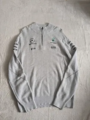 Mercedes F1 - Grey 1/4 Zip Fleece - • £35.99