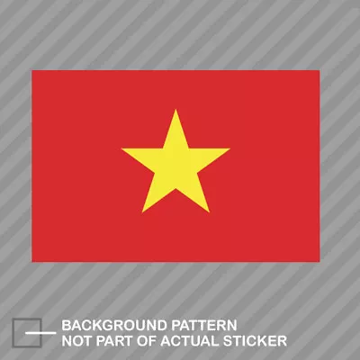 Flag Of Vietnam Sticker Decal Vinyl Vietnamese Gold Star • $4.99