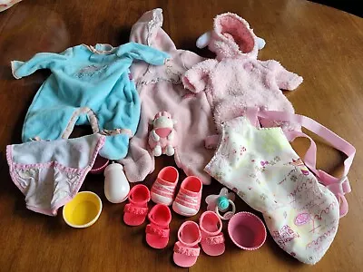 First Baby Annabell & 43cm Bundle Shoes/dummy/bibs ETC 36cm Lamb Costume  • £14.99