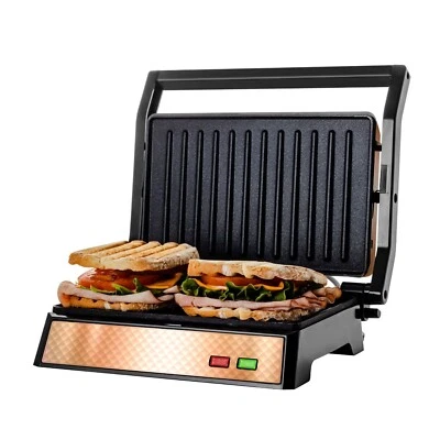 $34.99 • Buy OVENTE Electric Panini Press Grill With Non-Stick Cooking Plates GP0620CO