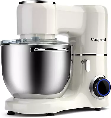 Vospeed Stand Mixer 1500W 8L Cake Mixer Electric Kitchen Food Mixer With Steel • £199.98